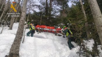 Rescates en montaña invernal en el Pirineo aragonés 21-22. Servicio de Montaña de la Guardia Civil.