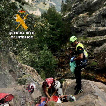 Rescates en barranquismo en la provincia de Huesca 2023. Servicio de Montaña de la Guardia Civil